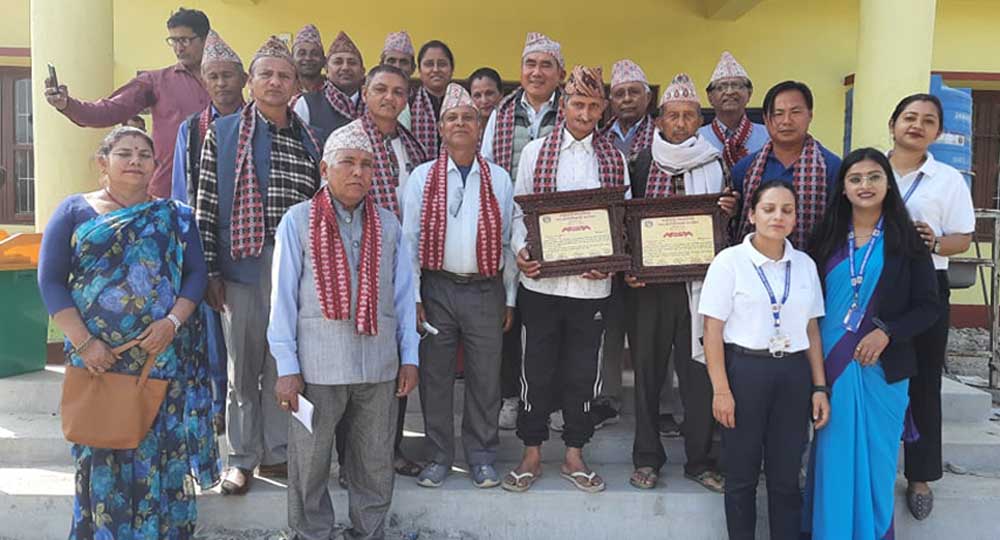 अर्जुनधारा नगरपालिकाद्वारा तीन जग्गादातालाई सम्मान