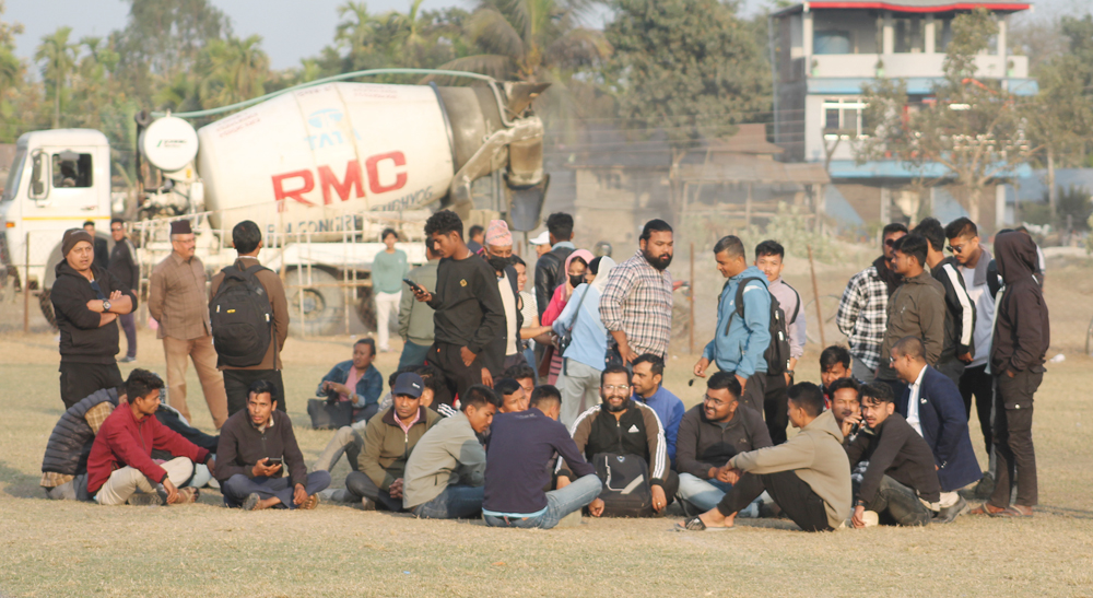 विवाद हुँदा अन्तरपालिका कर्मचारी फुटबलको फाइनल खेल स्थगित