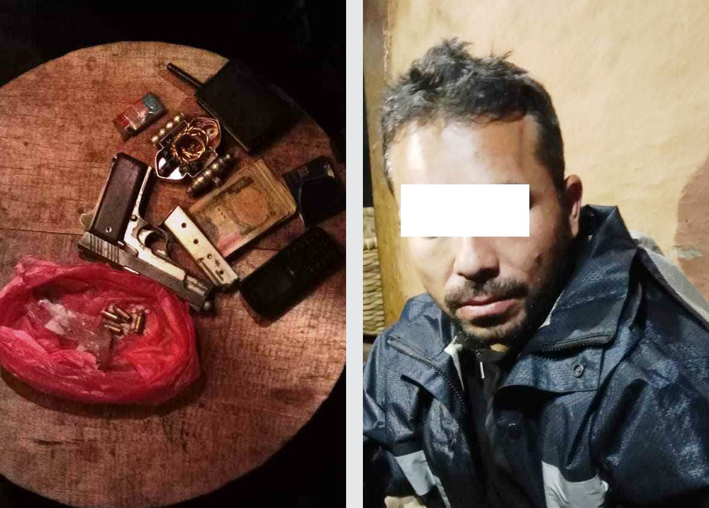 भोजपुरबाट पेस्तोलसहित लुटपाटमा संलग्न एक जना पक्राउ
