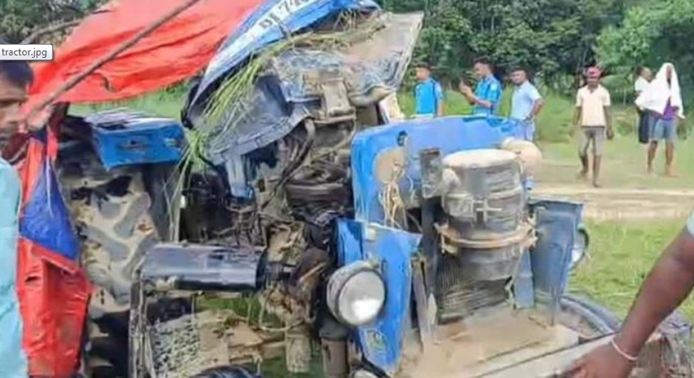 ट्याक्टर पल्टिँदा दुई जनाको मृत्यु