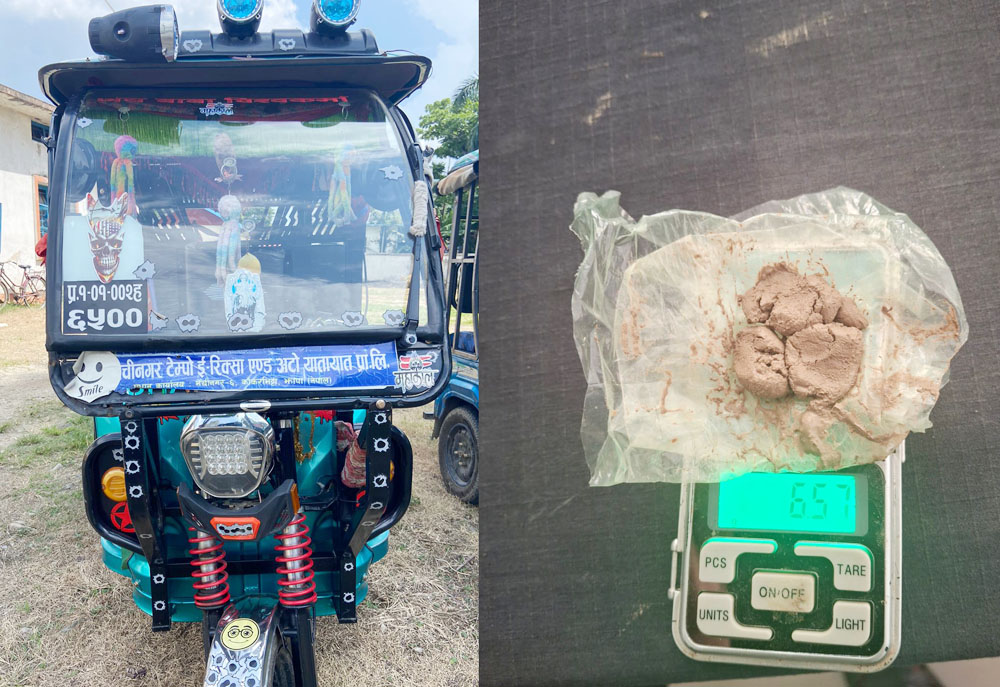 भद्रपुरमा मलद्वारमा लागुऔषध लुकाएर ल्याउने बुद्धशान्तिका युवा पक्राउ