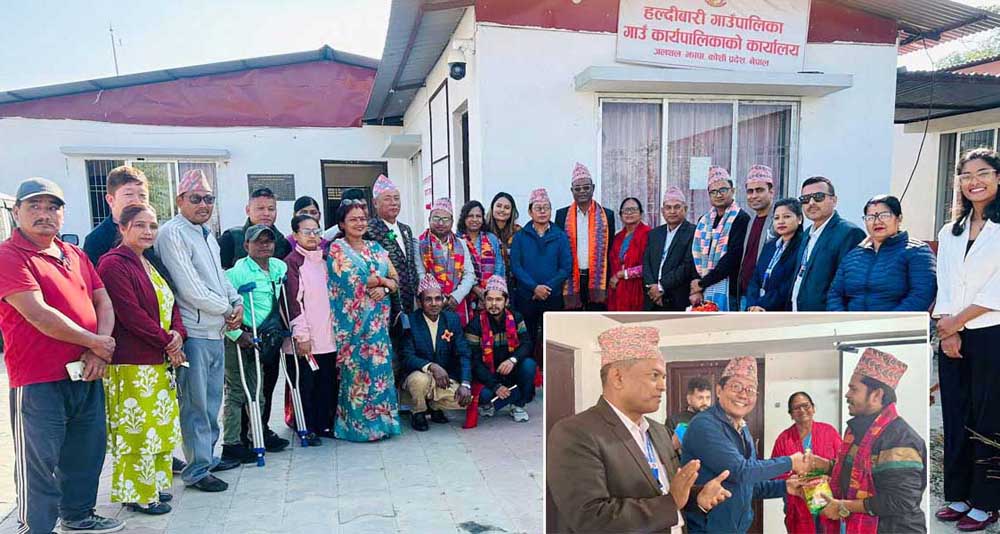 हल्दीबारीमा अपाङ्गता क्षेत्रमा बंगलादेशी टोलीको अवलोकन
