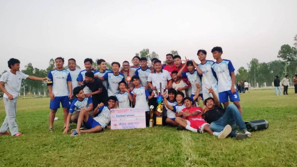 शिवसताक्षी मेयर कप फुटबलतर्फको उपाधि वडा नं. ८ लाई